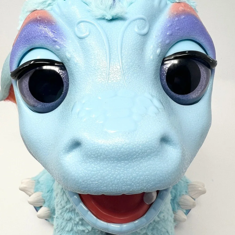 Hasbro‎ FurReal Friends Torch My Blazin Dragon Interactive Plush Blue Tested